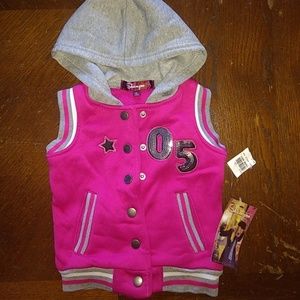 Toddler girls hooded vest